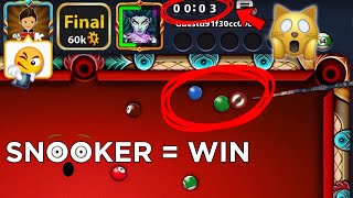 SNOOKER = WIN = 8 ball pool - Can you Win a tournament by Snookering Opponent - Gaming With K screenshot 5