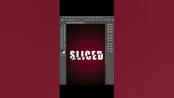 Sliced Text Effect Photoshop | #shorts