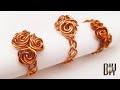 Rose | ring | 3-wire braid | how to do | Handmade jewelry | DIY @LanAnhHandmade 722