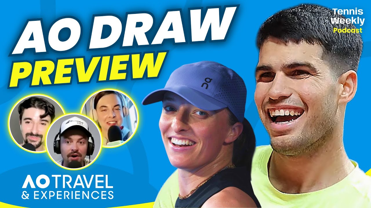 Australian Open Draw REACTION!! Alcaraz draws de Minaur, Sinner vs Djokovic + Swiatek's EASY opener!