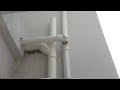 first floor & second floor pvc drainage pipe  connection   work