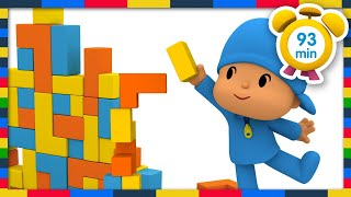 🏙 POCOYO in ENGLISH - Building blocks games [93 min] | Full Episodes | VIDEOS and CARTOONS for KIDS