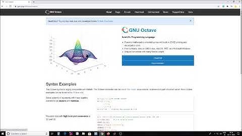 Process of installing Octave
