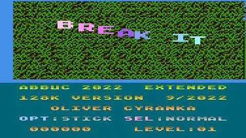 ATARI 8bit XL XE Game: "Break it! Reloaded 22" Longplay 100% Complete ABBUC 2022 2nd place
