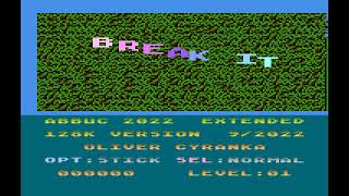 ATARI 8bit XL XE Game: Break it! Reloaded 22 Longplay 100% Complete ABBUC 2022 2nd place