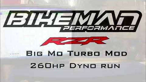 RZR XP Turbo Big Mo Turbo Mod on the dyno!