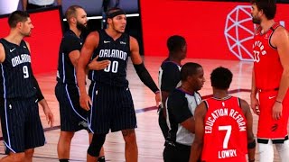 Aaron Gordon Fights Kyle Lowry After Injuring Him With Dirtiest Play Ever！