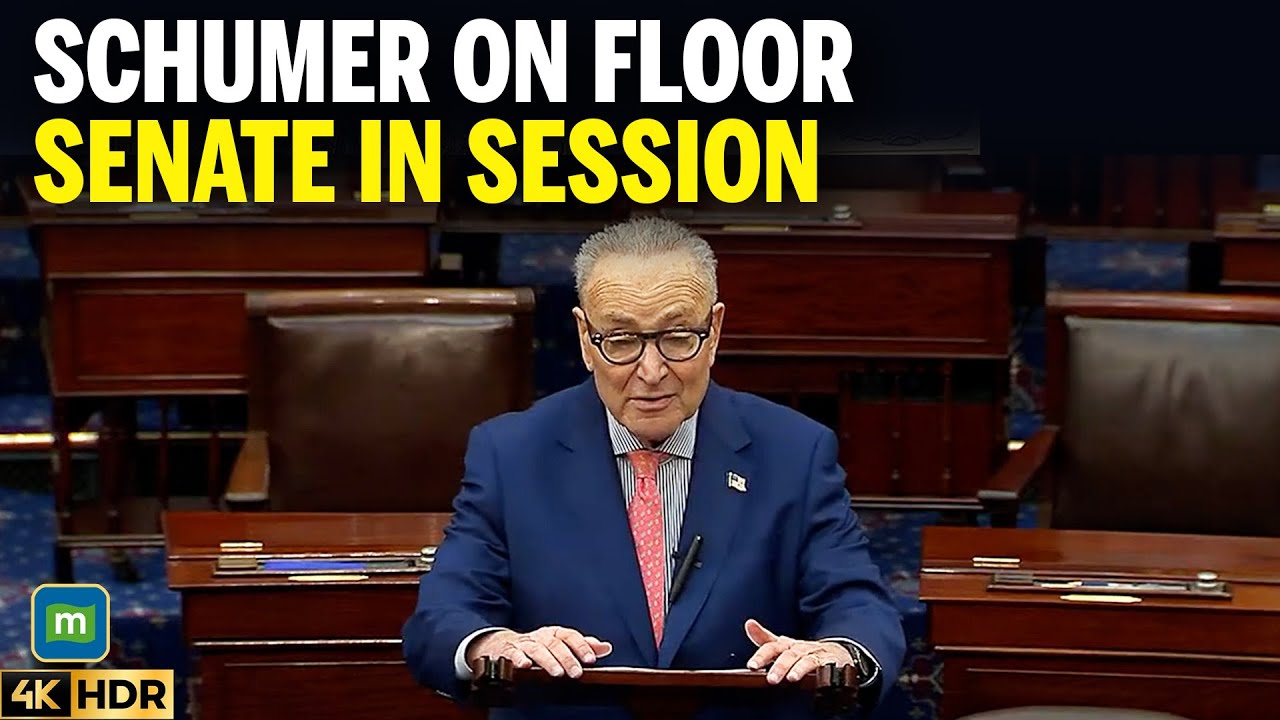 Chuck Schumer Live On Senate Floor As Tensions Rise - YouTube