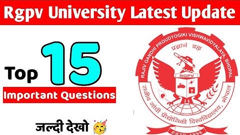 Rgpv 3Rd Sem Student (Top 15 Q)🥳 // 01/02/2023