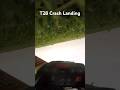 Crash landing in the T28 Trojan #rc #crash #smash #rcplans #rcpilot #aviation