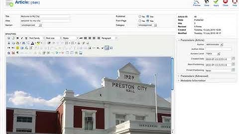 Joomla 1.5 Intermediate, Lesson #10: JCE Tasks