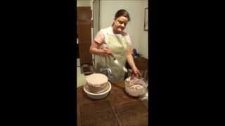 How to make a layer cake, part 3: stacking & frosting