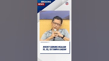 ROCKY GERUNG NGAJAR S1, S2, S3 TANPA IJAZAH #rockygerung #shorts #fyp