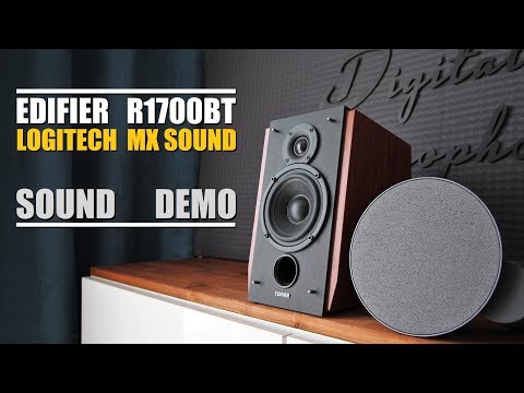 Logitech MX Sound vs Edifier R1700BT  ||  Sound Demo w/ Bass Test