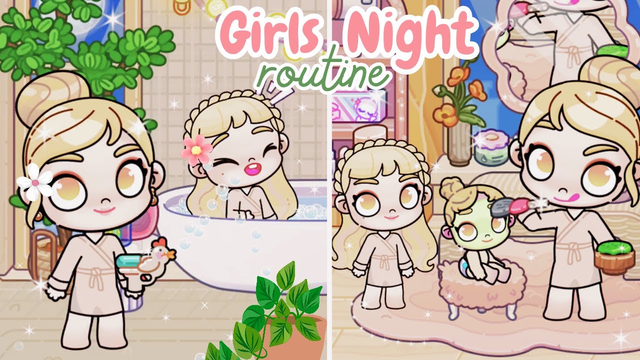 Our Girls Night Routine 👧🏻🌙 | Avatar World