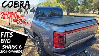 Premium Trifold Aluminium Foldable Hard Tub Lid Tonneau Cover Fits BYD Shark 6 2024 Onwards