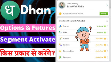 How To Activate Futures & Options Segment On Dhan? Explained In Hindi
