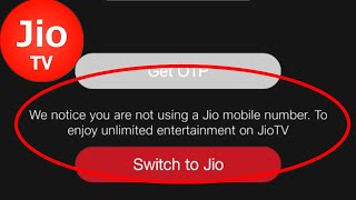 JioTv Fix We notice you are not using a jio mobile number. Problem Solve screenshot 4