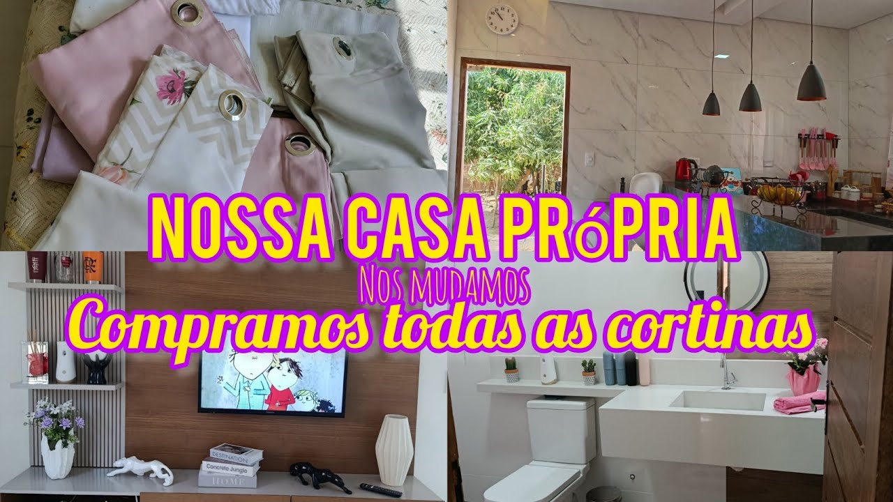 Vivendo as promessas de Deus 🙏🙏 Mostrei todas as cortinas 💕🩷