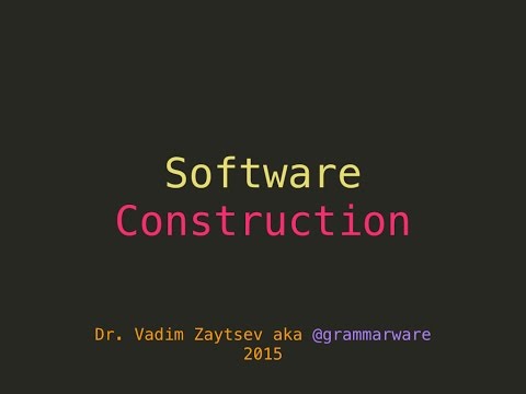 Software Construction (SWEBOK chapter 3)