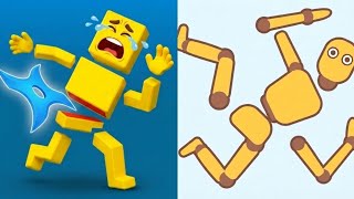 We Beat 2×2 Player Shuriken Cut Vs Ragdoll Break Gameplay Walkthrough Crazy Challenge! screenshot 4