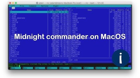 ➡️ MC Midnight commander on MacOS