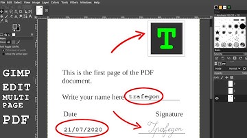 How to edit a multi page pdf document with GIMP