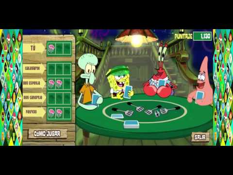 juego de cartas bob esponja