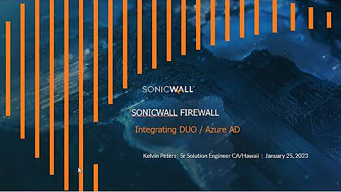 Sonicwall Firewall VPN with DUO and Azure