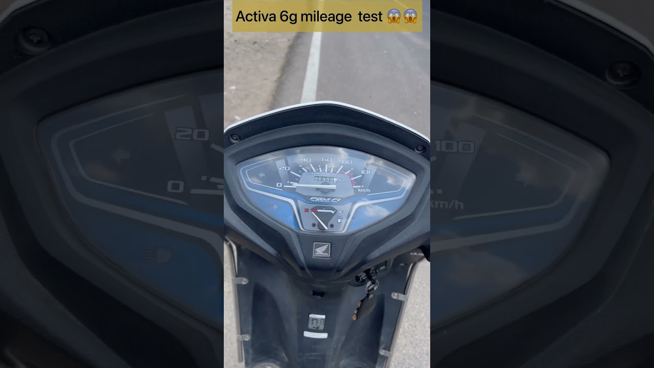 Activa 6g mileage test 😱! Real mileage test 