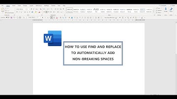How to use find and replace to automatically add non-breaking spaces in a Word document