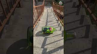 🏎️ Luxury Supercar Bottle vs Giant Stairs ✨ #shorts