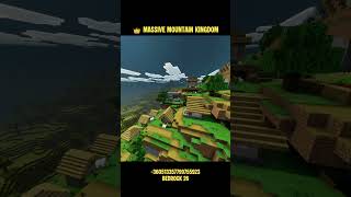 👑 MASSIVE MOUNTAIN KINGDOM Seed | Best Minecraft Bedrock 26 Village #minecraft