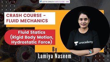 Fluid Statics (Rigid Body Motion, Hydrostatic Force) | Fluid Mechanics | GATE & ESE 2021