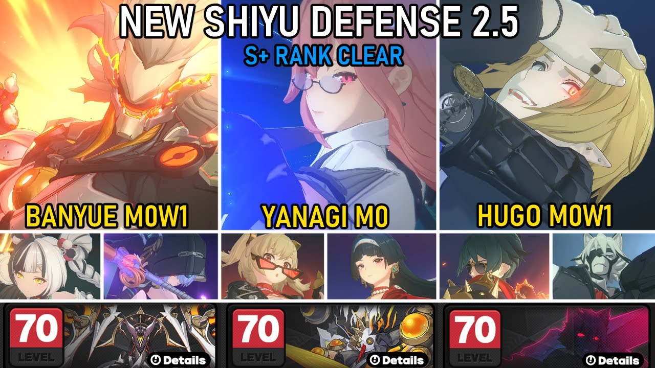 SHIYU DEFENSE REWORK Node 5 S+ Banyue Dialyn / Yanagi Burnice / Hugo Lycaon | Zenless Zone Zero 2.5