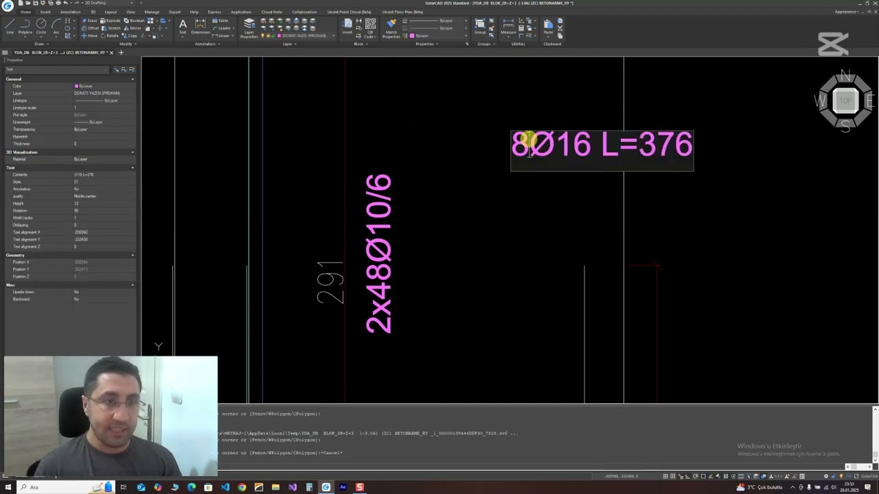 Tünel Kalıp Projelerinde Kolon & Perde Elemanlarında Donatı Metrajı