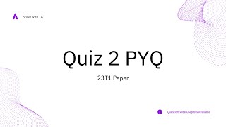 System Commands PYQ Quiz 2 (23T1) Paper