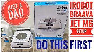 How to set up the iRobot Braava Jet M6 Ultimate Robot Mop and connect it to the iRobot App