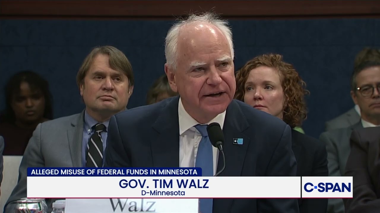 Minnesota Gov. Tim Walz (D) Opening Statement at Hearing on Alleged Fraud