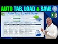 How To Automatically Set The Tab Order, Save & Load Data in Microsoft Excel