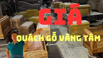 Đặt tiểu quách gỗ vàng tâm HỎA TÁNG, SANG CÁT tại xưởng | Văn Cương #tieuquachgovangtam