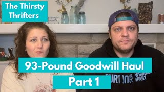 93-Pound Goodwill Outlet Haul to Sell on eBay and Poshmark | Online Reseller