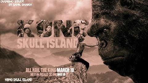 How To Create kong skull island in hindi Banner in Photoshop