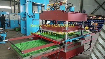 Two Working Layers Rubber Tiles Vulcanizing Press