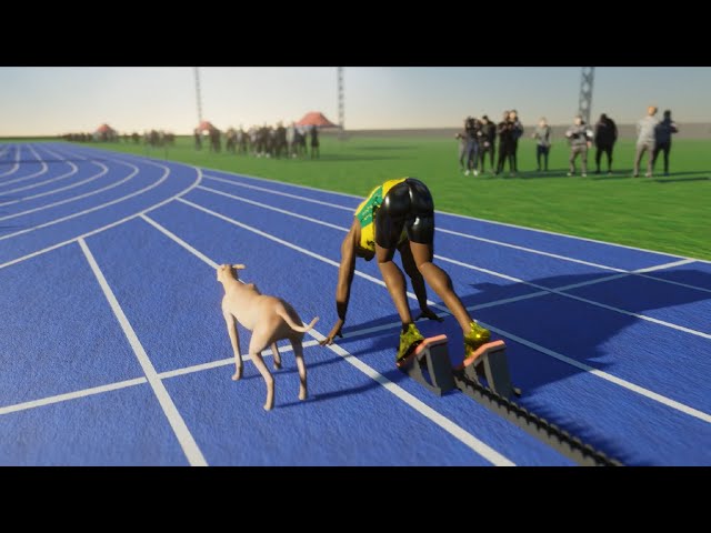 Usain Bolt VS Fastest Dog class=