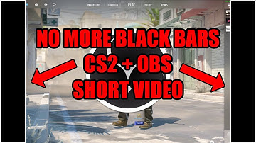 How to remove BLACK BARS on OBS when playing #cs2
