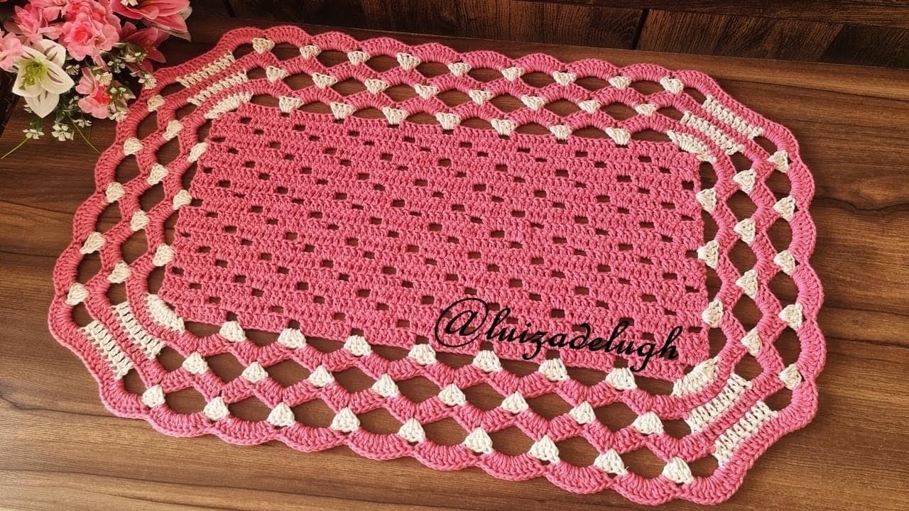 TAPETE CROCHÊ PASSO A PASSO @luizadelugh