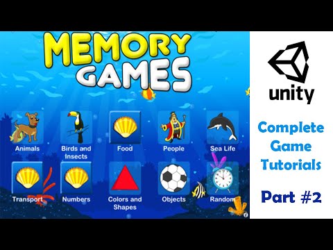 Memory Game Unity Part #2 | Brain Game - Picture Match | Unity Game Tutorial