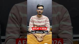 Must Watch: AFCAT Exam Last Minute Tips #afcat #afcatexam