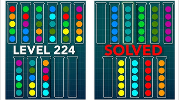 Ball Sort Puzzle Level 224 - Complete